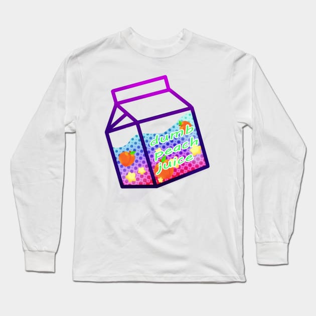Dumb Peach juice Long Sleeve T-Shirt by JessicaMarieH